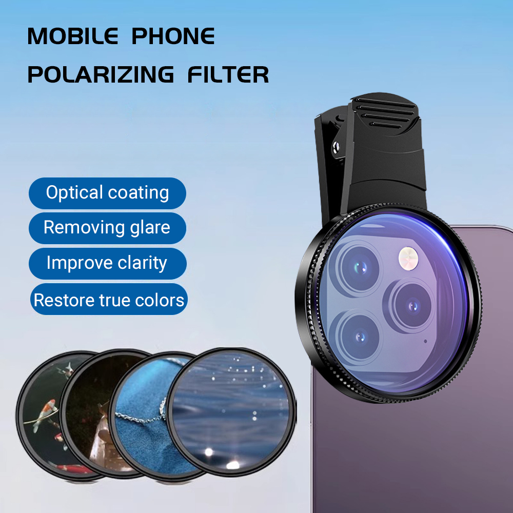 Mobile Electronics Gadgets - Lente polarizadora universal para celular, 52mm,