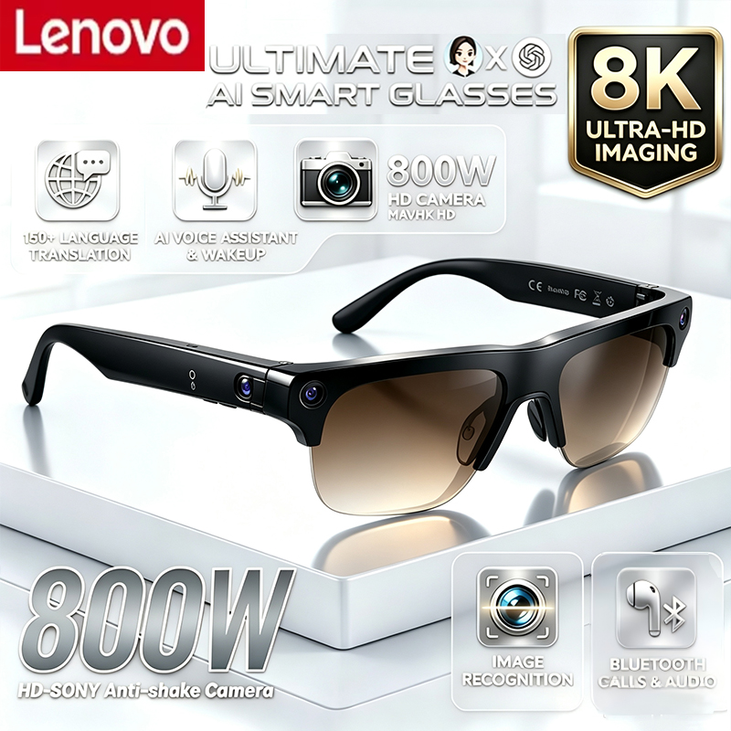 Smart Glasses Ar - Óculos Inteligentes Lenovo AI com Câmera