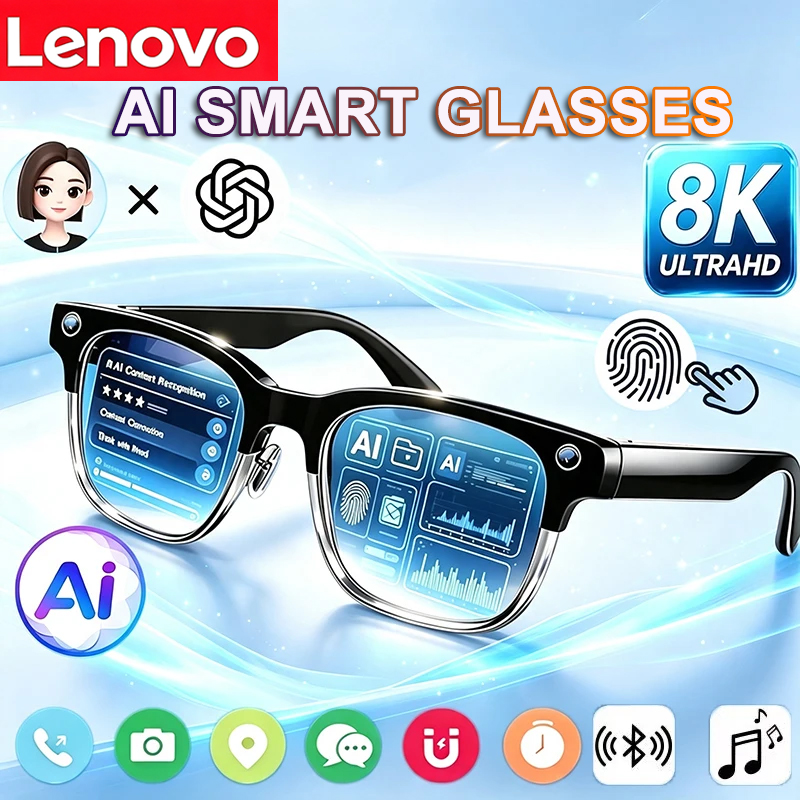 Smart Glasses Ar - Óculos Inteligentes Lenovo 8K HD com