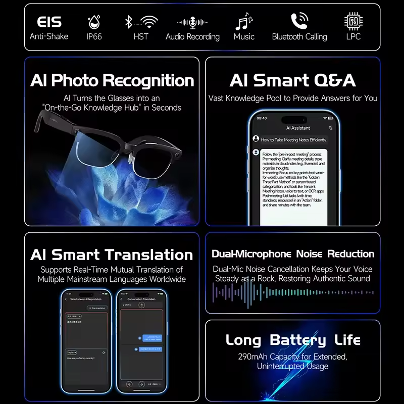 Novos Óculos Inteligentes AI 2 - Smart Glasses Ar avaliação e preço